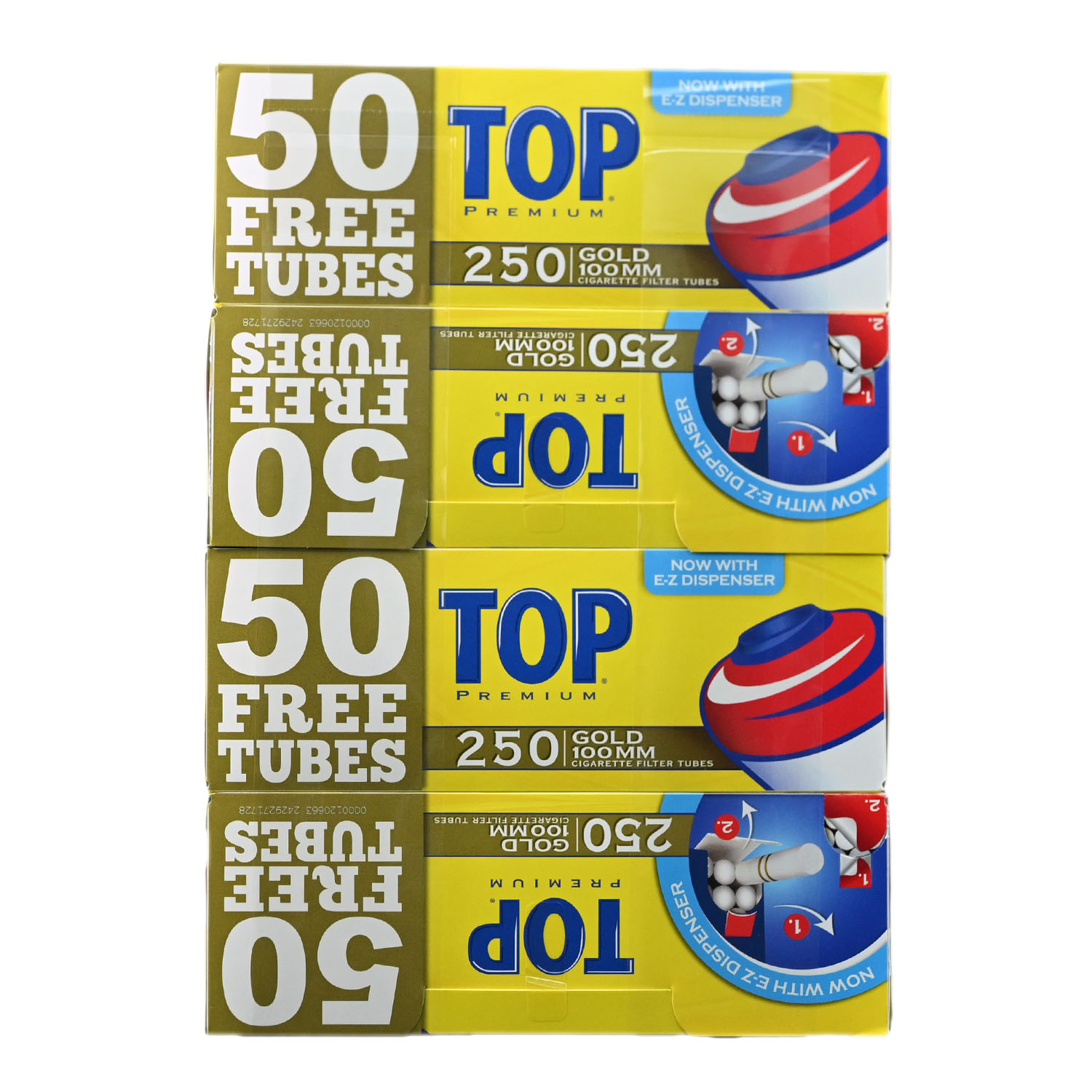 Top Gold 100 Filter Tubes - 4PK 