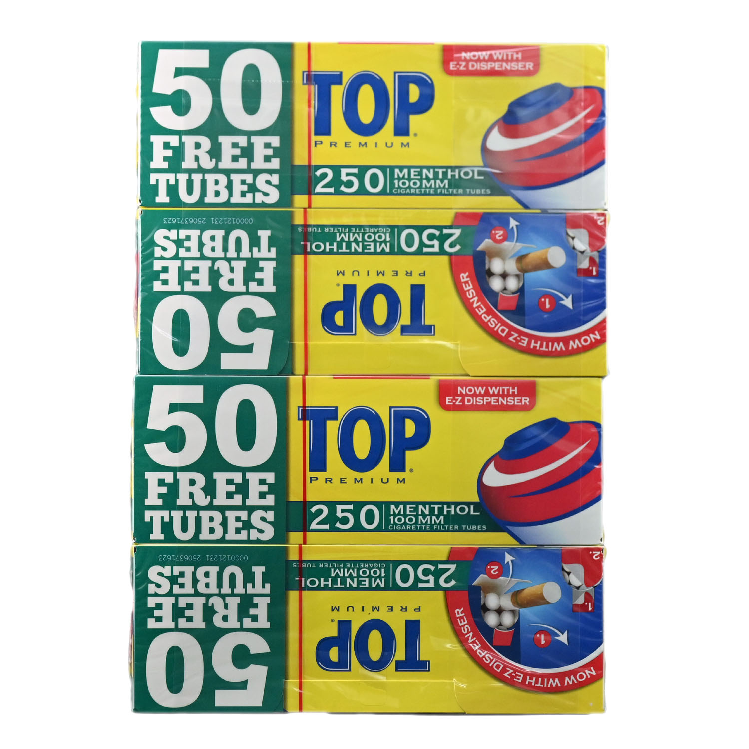 Top Menthol 100 Filter Tubes - 4PK 