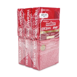 Trojan ENZ Non-Lubricated Condom 3-Packs (Box of 6) 