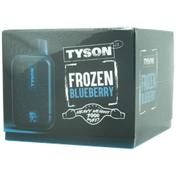 Tyson Frozen Blueberry 10 Pack  tyson, disposable, vape, disposable vape, nicotine, 50mg, frozen blueberry, frozen, blueberry, 7000, puffs, 7000 puffs, rechargeable