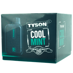 Tyson Frozen Cool Mint 10 Pack tyson, disposable, vape, disposable vape, nicotine, 50mg, cool, mint, cool mint, 7000, puffs, 7000 puffs, rechargeable