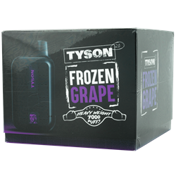 Tyson Frozen Grape 10 Pack tyson, disposable, vape, disposable vape, nicotine, 50mg, frozen, grape, frozen grape, 7000, puffs, 7000 puffs, rechargeable
