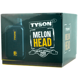 Tyson Melon Head 10 Pack tyson, disposable, vape, disposable vape, nicotine, 50mg, melon, head, melon head, 7000, puffs, 7000 puffs, rechargeable