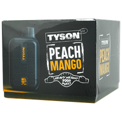 Tyson Peach Mango 10 Pack tyson, disposable, vape, disposable vape, nicotine, 50mg, Peach, Mango, Peach Mango 7000, puffs, 7000 puffs, rechargeable