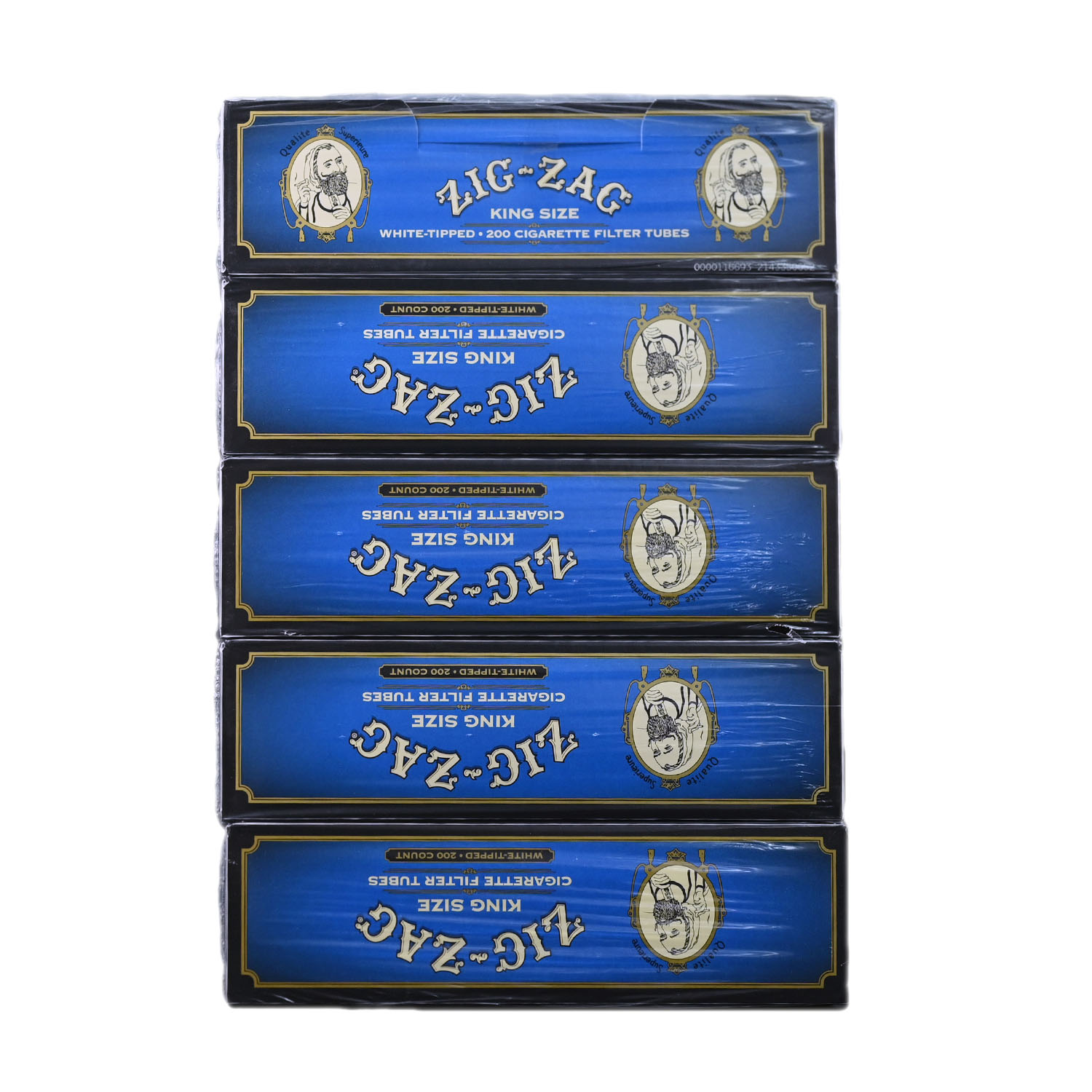 Zig-Zag Blue King Size Filter Tubes - 5PK 