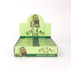 Zig-Zag Organic Hemp King Slim Rolling Papers (Box of 24) 