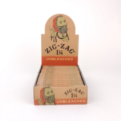 Zig-Zag Unbleached 1 1/4 Rolling Papers (Box of 24) 