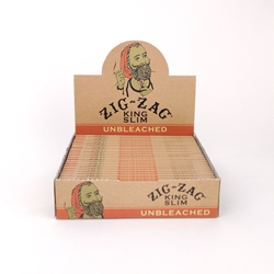 Zig-Zag Unbleached King Slim Rolling Papers (Box of 24) 