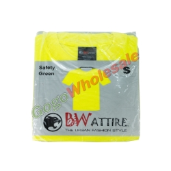 BW Attire Safety Green Short Sleeve T-Shirt - 6PK 