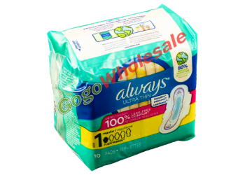 Always Ultra Thin 10 Pads Always, Ultra Thin, 10 Pads, ultimate comfort, protection, modern woman, exceptional absorbency, discreet, confident, soft material, flexible, reliable protection, leaks, moisture-wicking top layer, fresh and dry, secure adhesive backing, move freely, ideal for any flow, empower, embrace your day, premium menstrual experience, unbeatable comfort, peace of mind.