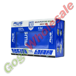 AWS Scale BCM 150 CB 1 PC AWS BCM-150-CB, pocket scale, digital scale, chrome blue scale, 150g capacity, 0.01g readability, portable scale, precision weighing, jewelry scale, mini scale