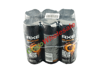 Axe Dark Temptation Deodorant Body Spray 6pk Axe, Dark Temptation Deodorant Bodyspray, 6-Pack, bold fragrance, rich chocolate, warm spices, long-lasting freshness, irresistible scent, travel-friendly canister, refresh on the go, value pack, confidence, grooming routine, captivating aroma, stand out.