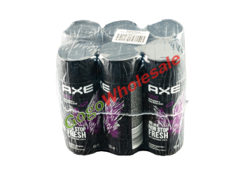 Axe Excite Deodorant Body Spray 6pk Axe, Excite Deodorant Bodyspray, 6-Pack, long-lasting freshness, captivating aroma, chocolate scent, exotic spices, irresistible fragrance, easy-to-carry canister, refresh on the go, value pack, modern man, grooming routine, magnetic charm, command the room.