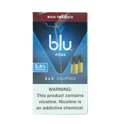 Blu Rich Tobacco 5x2 Pods 2.4% Nicotine 