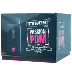 Tyson Passion POM Vape 10 Pack flum, pebble, disposable, vape, disposable vape, nicotine, 50mg, Passion, POM, Passion POM, 7000, puffs, 7000 puffs, rechargeable